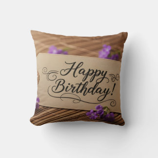 Happy Birthday decoration Throw Pillow