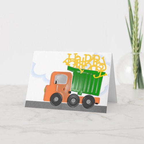 Happy Birthday Delivery Truck Card