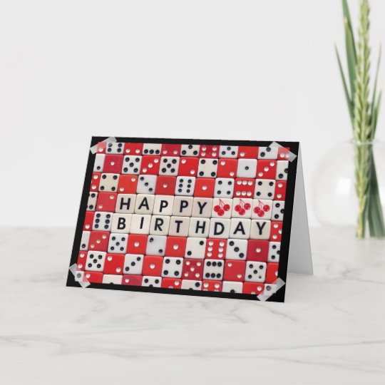 Happy Birthday Dice Card
