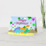 Happy Birthday Dinos Card at Zazzle