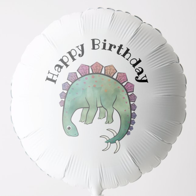 Happy Birthday Dinosaur Balloon (Front)