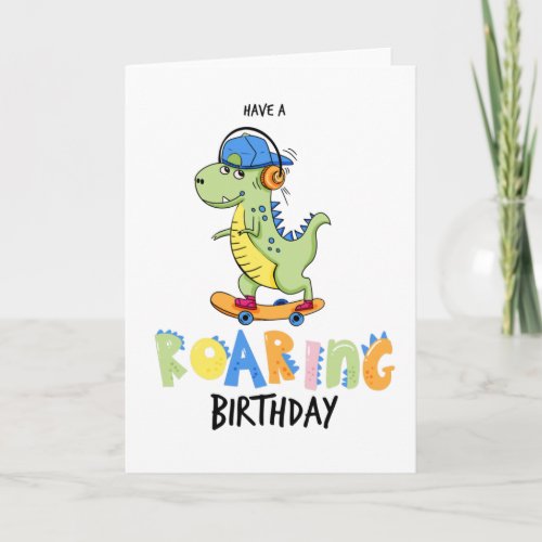 happy birthday Dinosaur Card