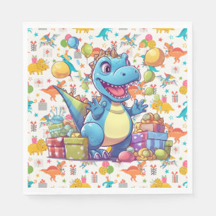Happy Birthday Dinosaur Napkins