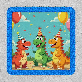 Happy birthday dinosaurs theme patch