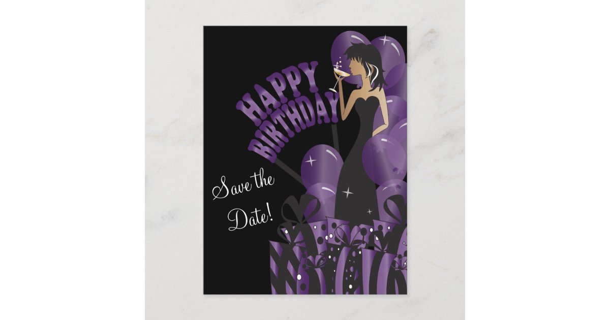 Happy Birthday Diva Girl | DIY Name | Purple Announcement 