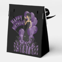 Happy Birthday Diva Girl | DIY Name | Purple Favor Box