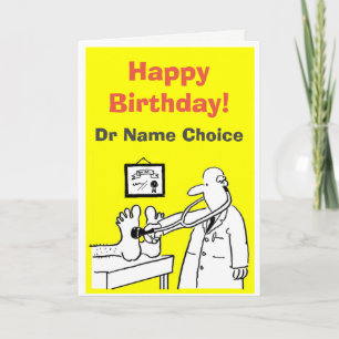Happy Birthday Doctor Card to Personalise Inside