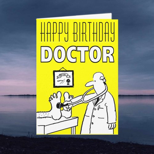 Happy Birthday Doctor Card to Personalise Inside