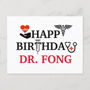 Happy Birthday - Doctor Healthcare Medical Postcard