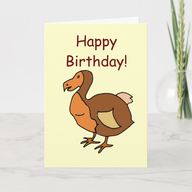 Happy Birthday! Dodo Card (Front)