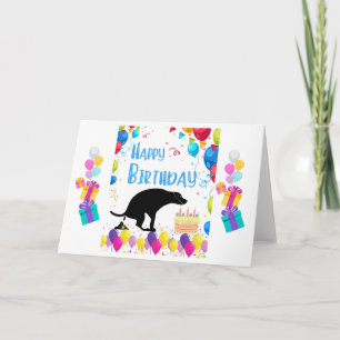 Happy Birthday Dog Card