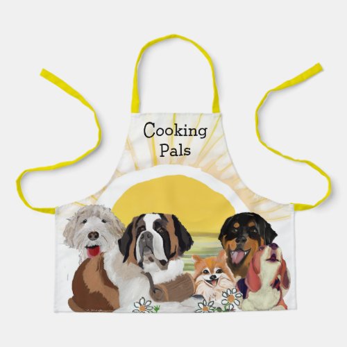 Happy Birthday Dog Pals Apron