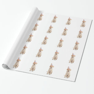 Happy Birthday Dog wrapping paper gift wrap