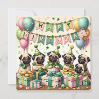 Happy Birthday dogs Card