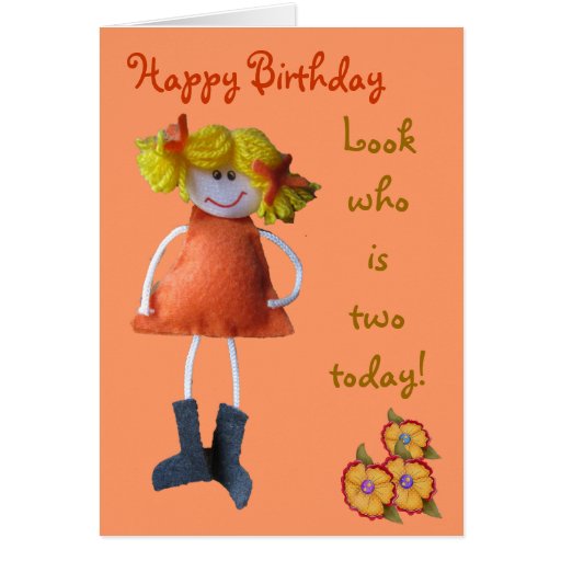 Happy Birthday Doll card | Zazzle