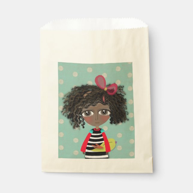 Happy Birthday Doll Sun kissed Skin Favor Bag (Front)