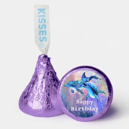 Happy Birthday _ Dolphin Couple _ Love _ Romantic Hersheys Kisses