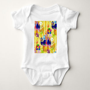 happy birthday donald trump baby bodysuit