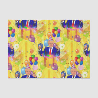 happy birthday donald trump tissue paper