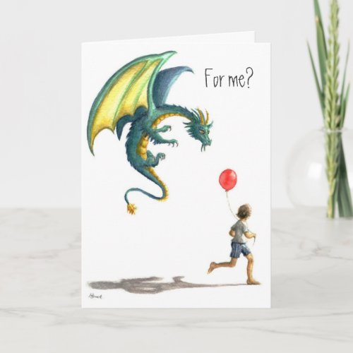 Happy Birthday Dragon Card