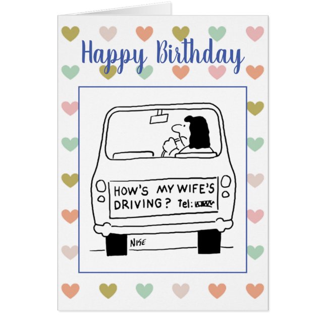 Happy Birthday Driver Cards (Front)