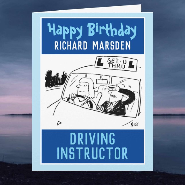 Happy Birthday Driving Instructor Card (Creator Uploaded)