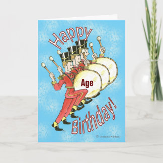 Happy Birthday -Drummers Card