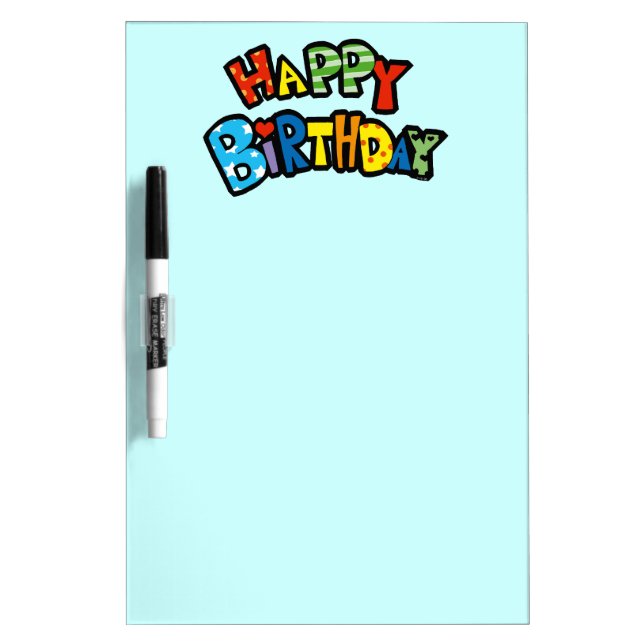 Happy birthday dry erase board (Front)