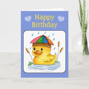 Happy Birthday Duckling Card