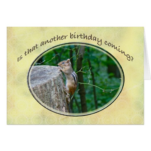 Happy Birthday - Eastern Chipmunk Cards (Front Horizontal)