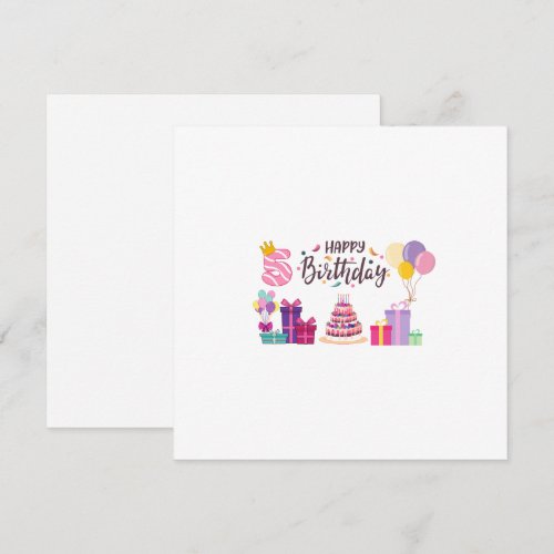 Happy Birthday Editable Design  Invitation