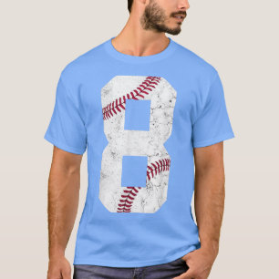 Happy Birthday Eight Years Old Baseball Kids 8th 8 T-Shirt