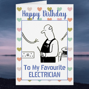Happy Birthday Electrician Cards