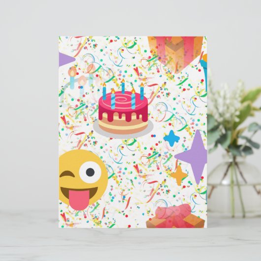 happy birthday emoji (Standing Front)