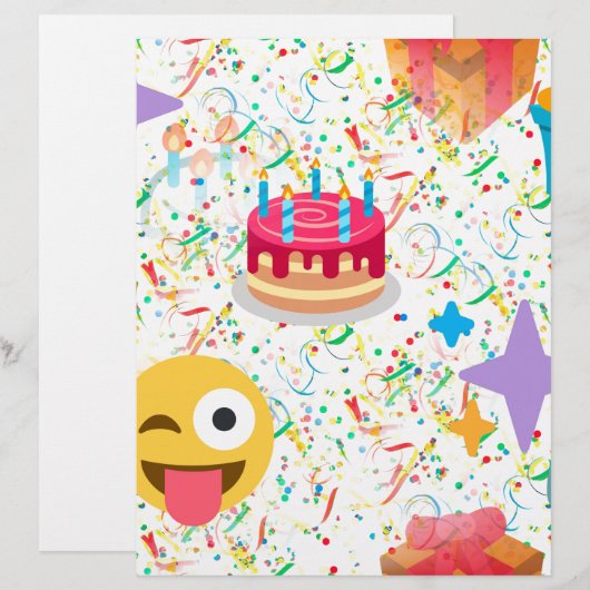 happy birthday emoji (Front/Back)