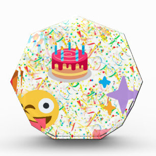 happy birthday emoji award