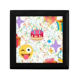 happy birthday emoji jewelry box