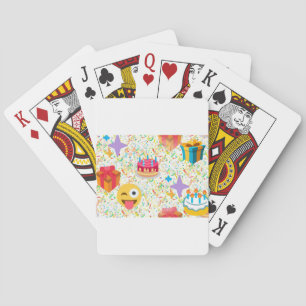 happy birthday emoji poker cards