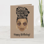 Happy Birthday! Encouraging Black Women, Brown Card