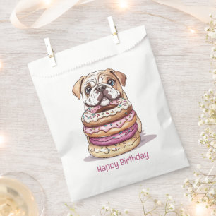 Happy Birthday English Bulldogs Favor Bag