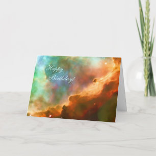 Happy Birthday - enlarged area of The Omega Nebula Card