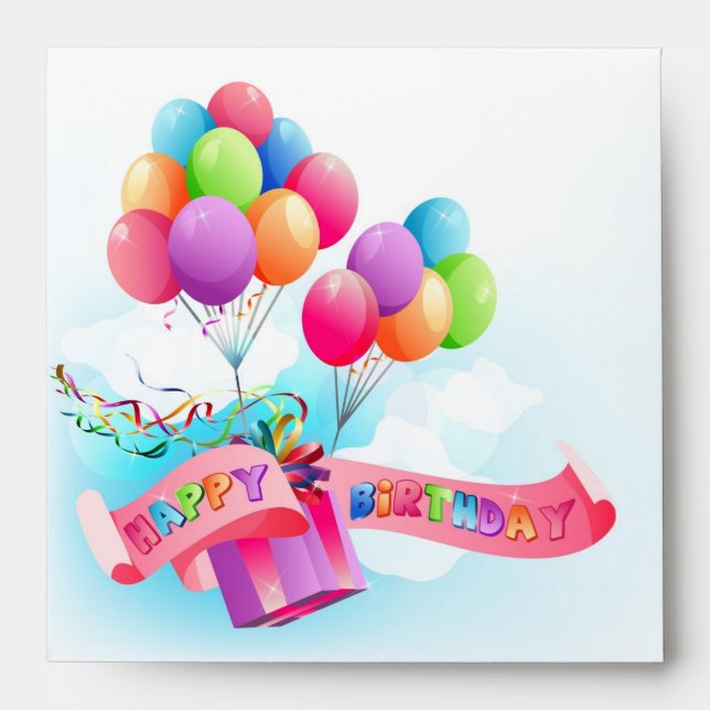 Happy birthday envelop envelope (Front)
