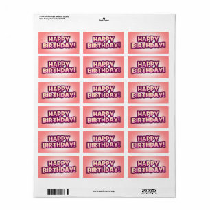 Happy Birthday Envelope/Parcel Greetings Sticker 3