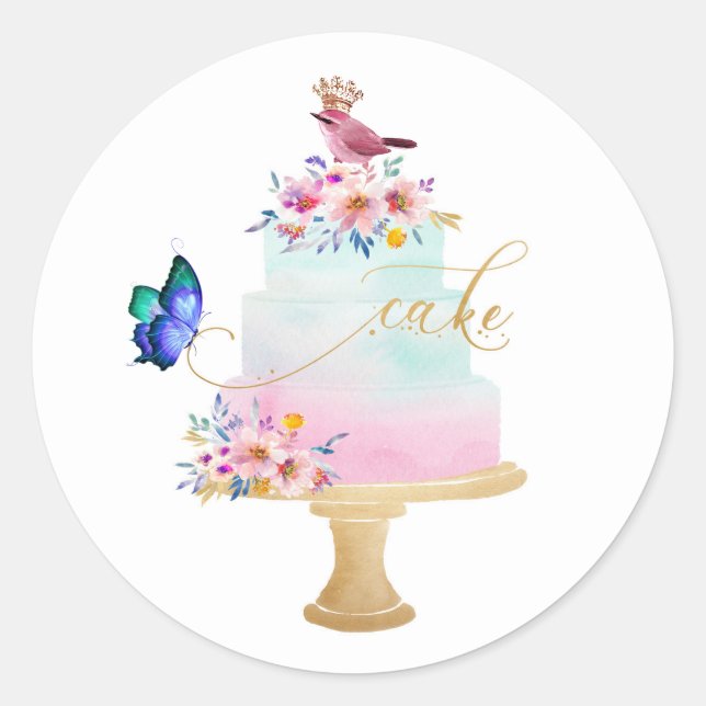 Happy Birthday Envelope Seals, Stickers (Front)