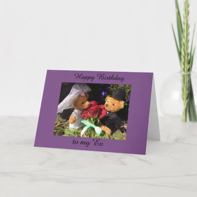 happy birthday ex card | Zazzle