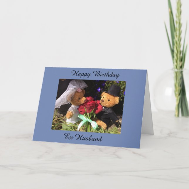 Happy Birthday ex husband card (Front)