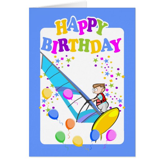 Happy birthday, extreme windsurfer (Front)