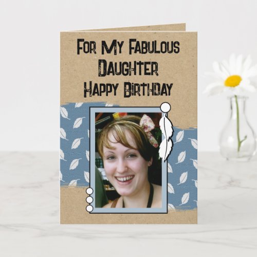 Happy Birthday fabulous daughter photo blue