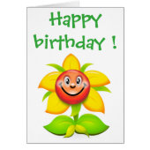 "HAPPY BIRTHDAY FACE FLOWER (Front)