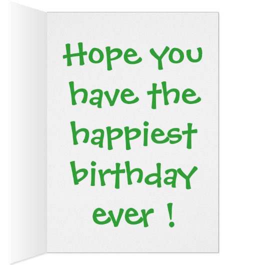 "HAPPY BIRTHDAY FACE FLOWER (Inside (Right))